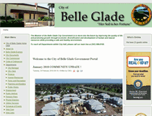 Tablet Screenshot of bellegladegov.com